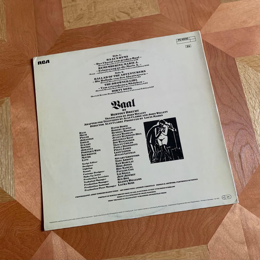 洋楽 David Bowie - In B.Brecht's Baal LP