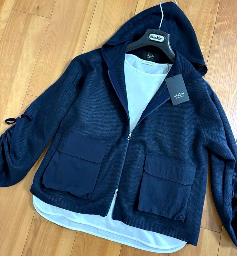 新品　JUDY ジュディ　カタログ掲載パーカーブルゾンカーディガン¥53900