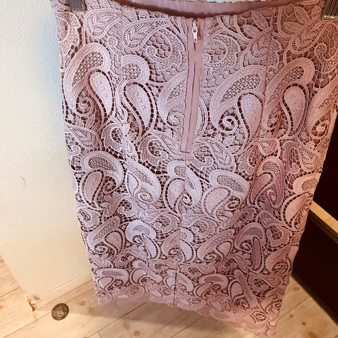 新品☆ANAYI ペイズリーケミカルレースタイト　スカート/セオリー、23区