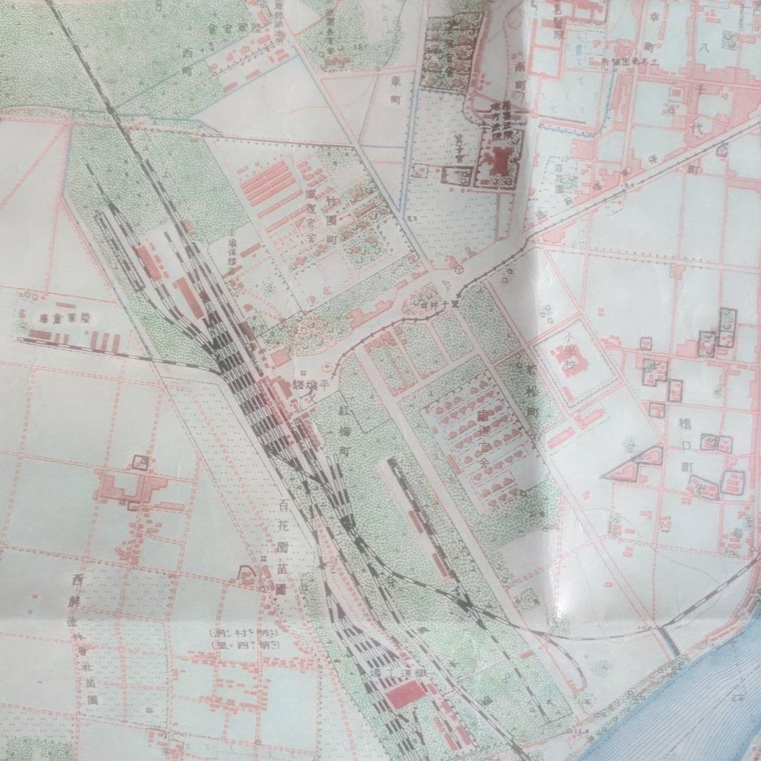 平壌(ピョンヤン)古地図 大判 1/10000