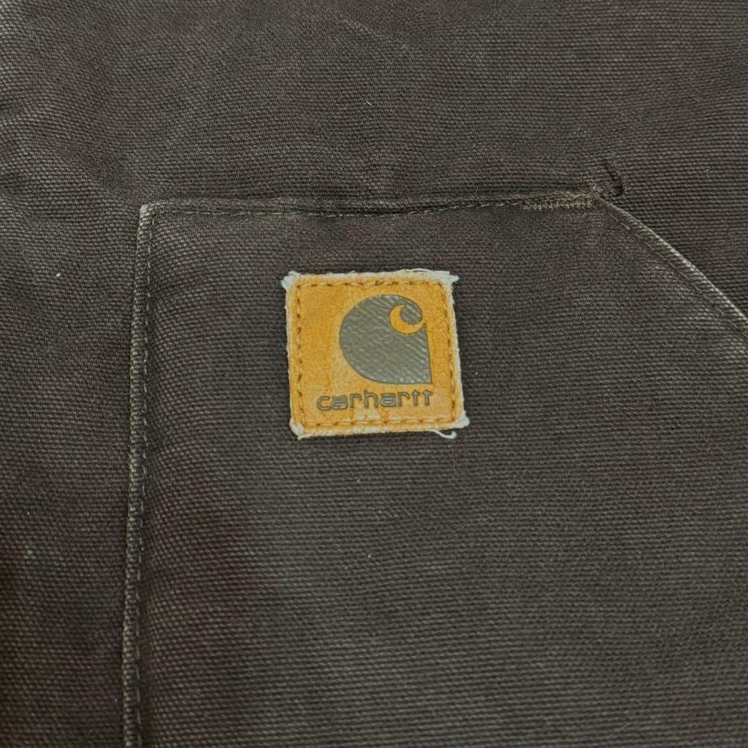 希少 Carhartt カーハート　ダックベスト　ダークブラウン L