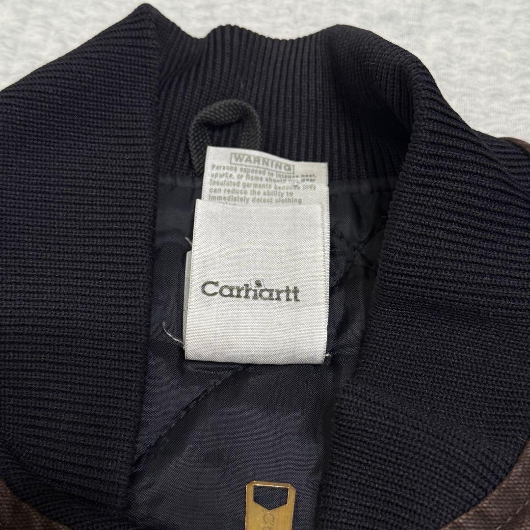 希少 Carhartt カーハート　ダックベスト　ダークブラウン L