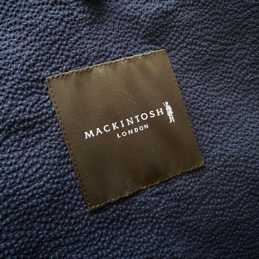 ☆美品☆ マッキントシュロンドン テーラードジャケット　シアサッカー ネイビー