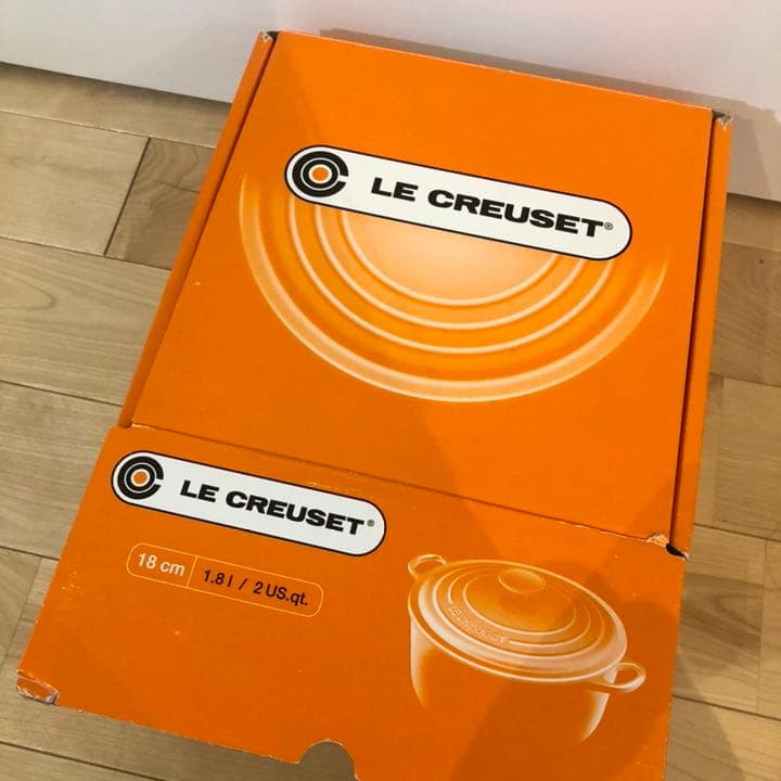 【新品未使用】ル・クルーゼ ココットロンド18cm (深型)