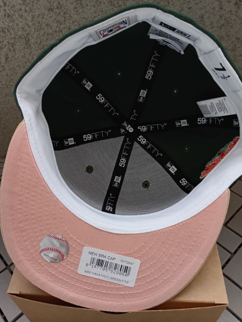 ロ*ト様 アスレチックス NEWERA ニューエラ キャップ 59fifty 7