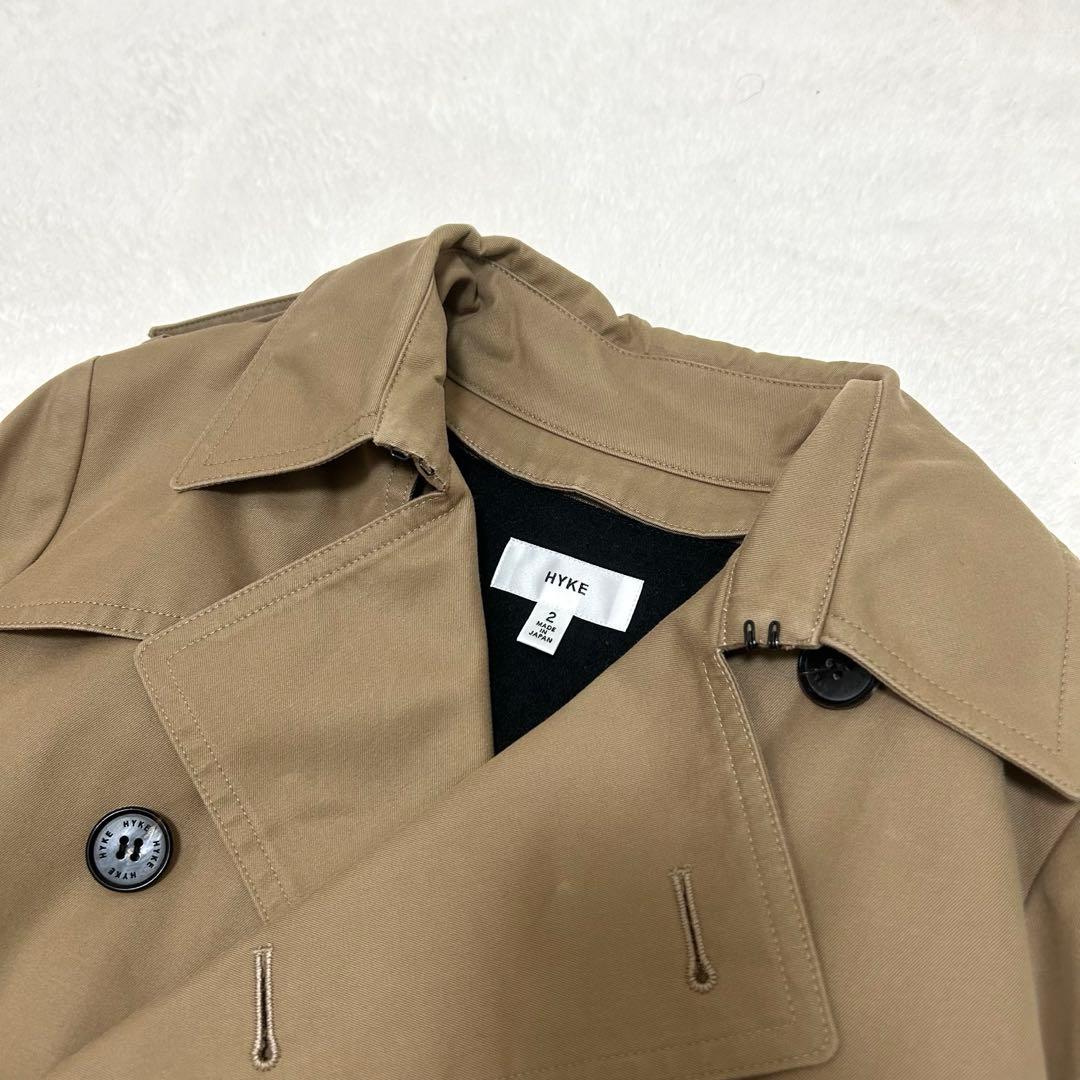 【美品】ハイク　トレンチコート　ウールライナー付き　ベージュ　サイズ2