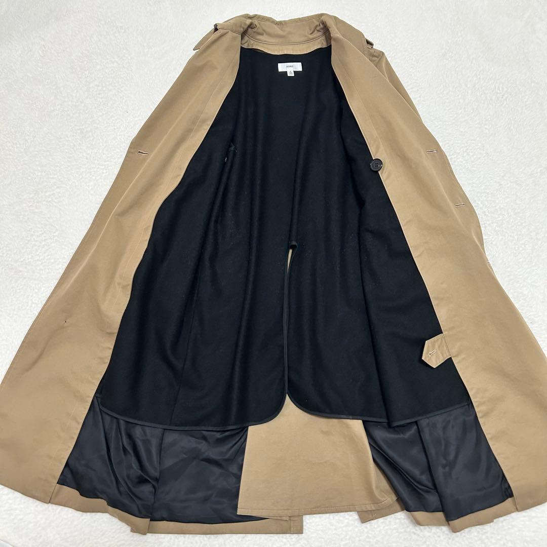 【美品】ハイク　トレンチコート　ウールライナー付き　ベージュ　サイズ2