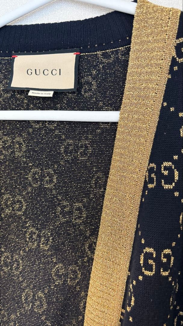 GUCCI GGロゴニットカーディガン XSサイズ