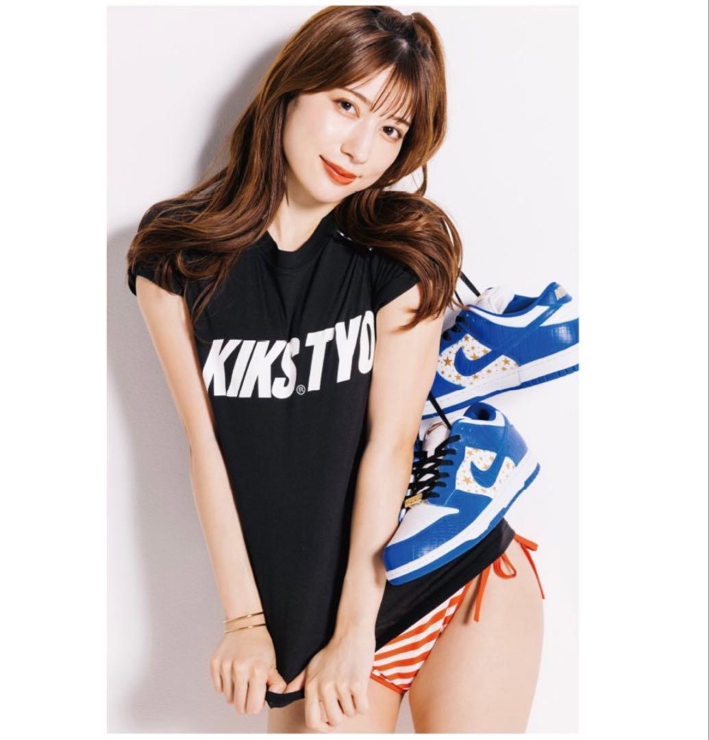 【未使用】雪平莉左×KIKS TYO コラボＴシャツ 　サイズＬ　ホワイト