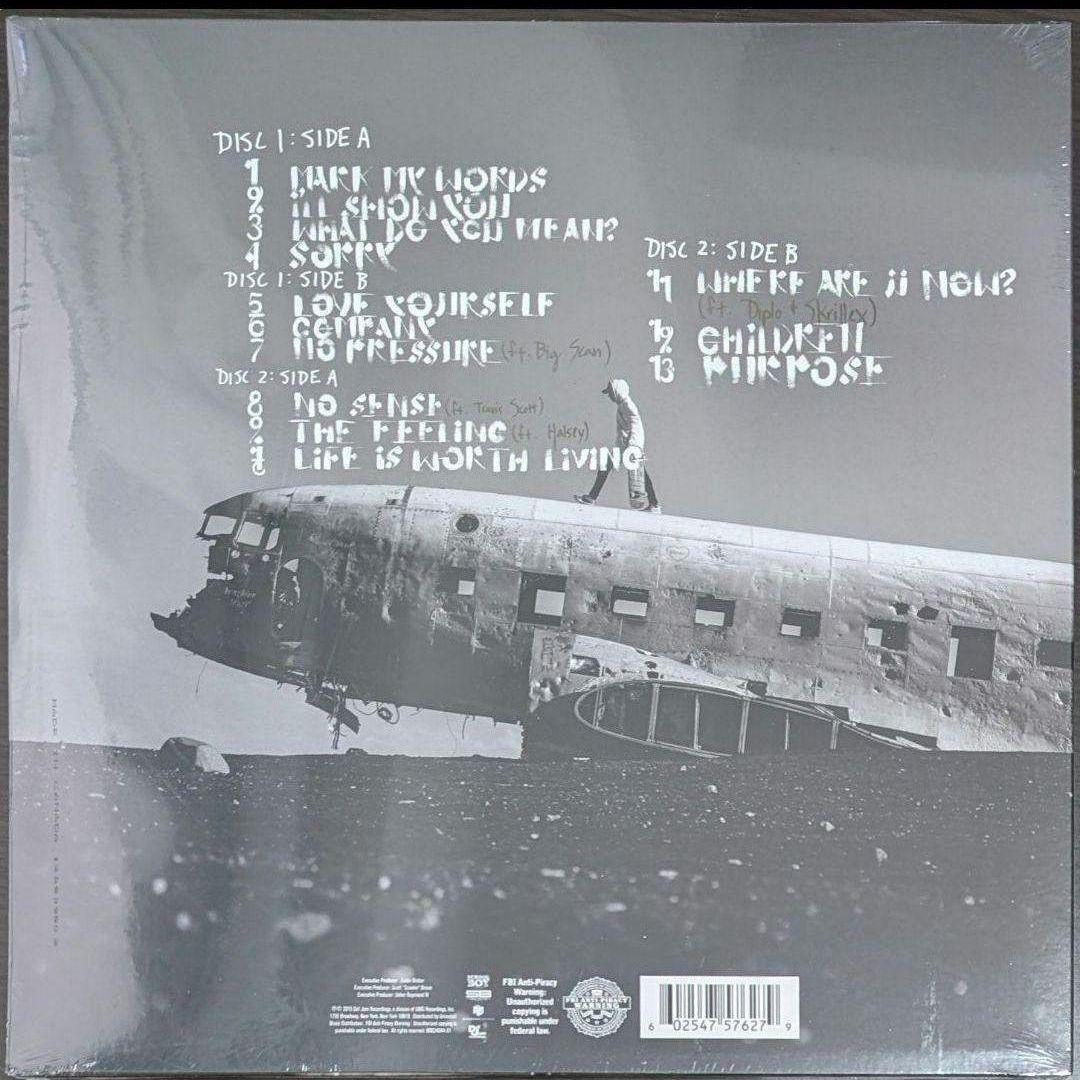新品未開封 Justin Bieber Purpose LPレコード