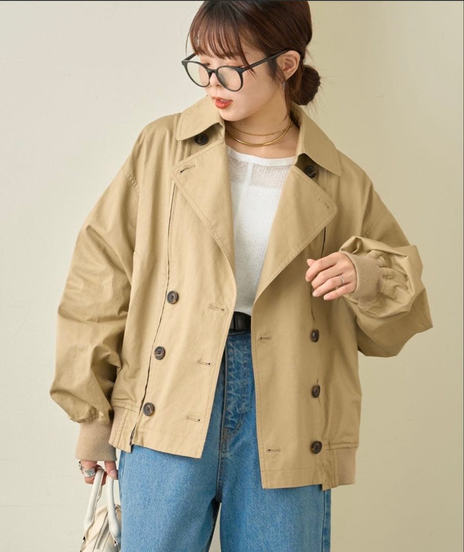 新品タグ付き　2way ZIP切替トレンチコート
