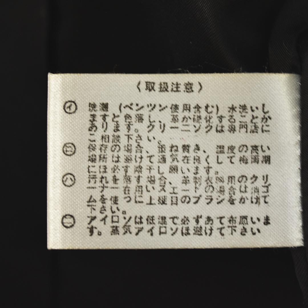 【上品】 イタリア製 ヴァレンティノ レザージャケット 9 ブラック 本革 ♪