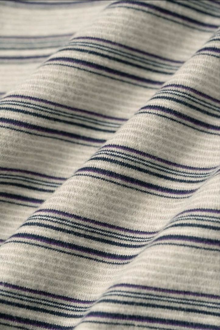 トップス PWA STRIPED HENRYNECK S/S TEE CLOUD