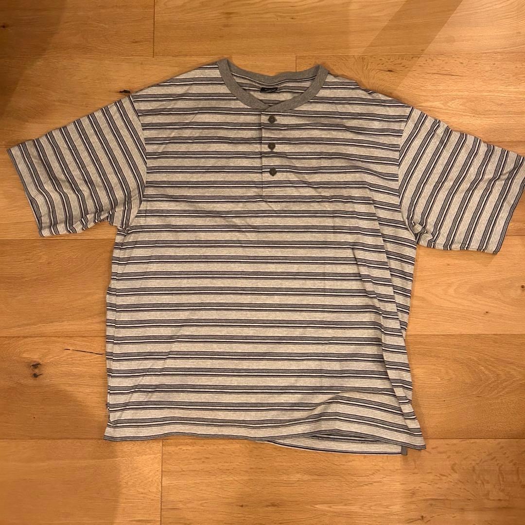 トップス PWA STRIPED HENRYNECK S/S TEE CLOUD