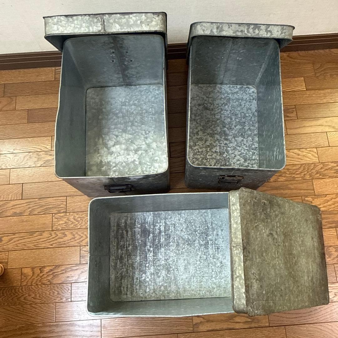 アンティーク　トタンボックス 3個セット