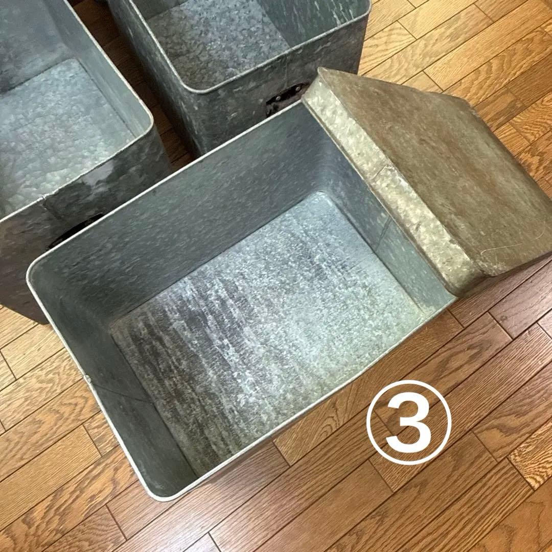 アンティーク　トタンボックス 3個セット