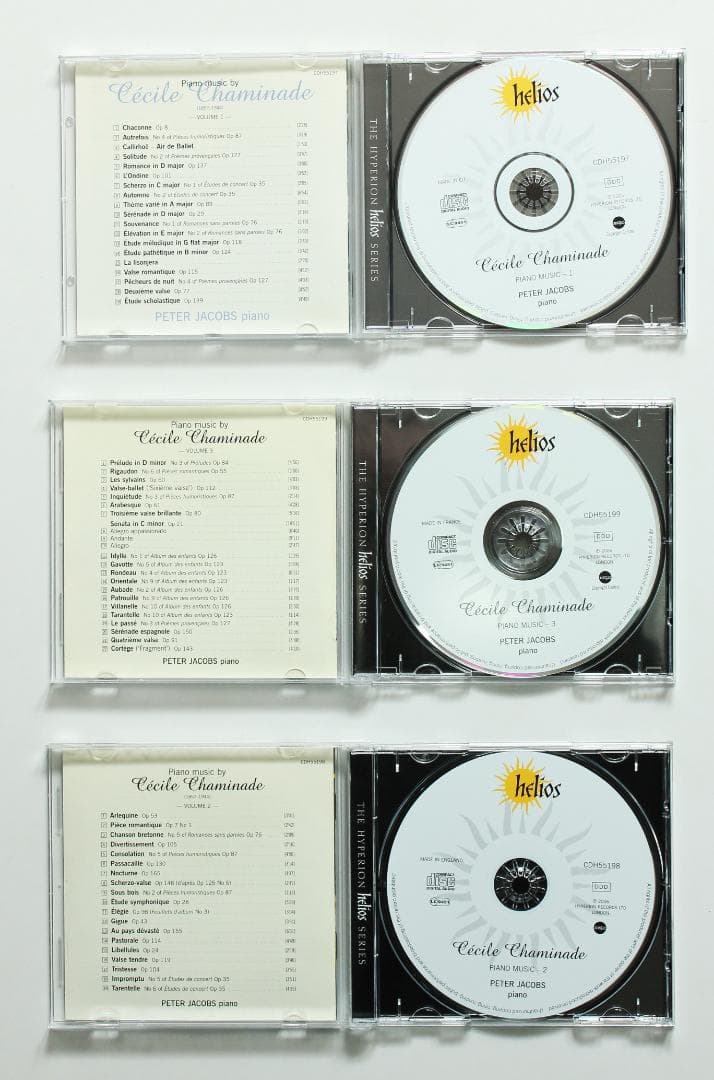シャミナード　ピアノ曲集　1・２・3集　peter jacobs 新品同様