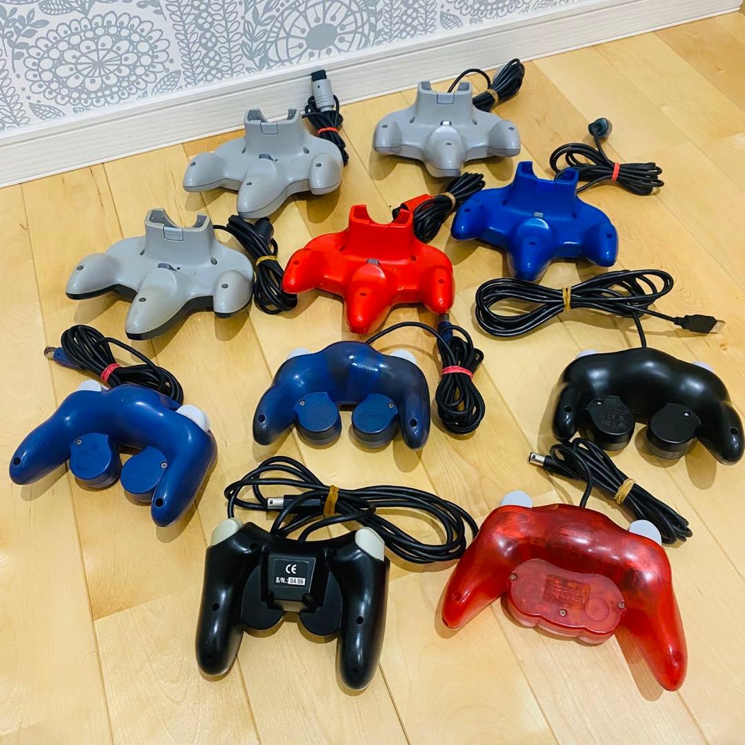 Nintendo 64 ゲームキューブ　コントローラー10個セット　まとめ