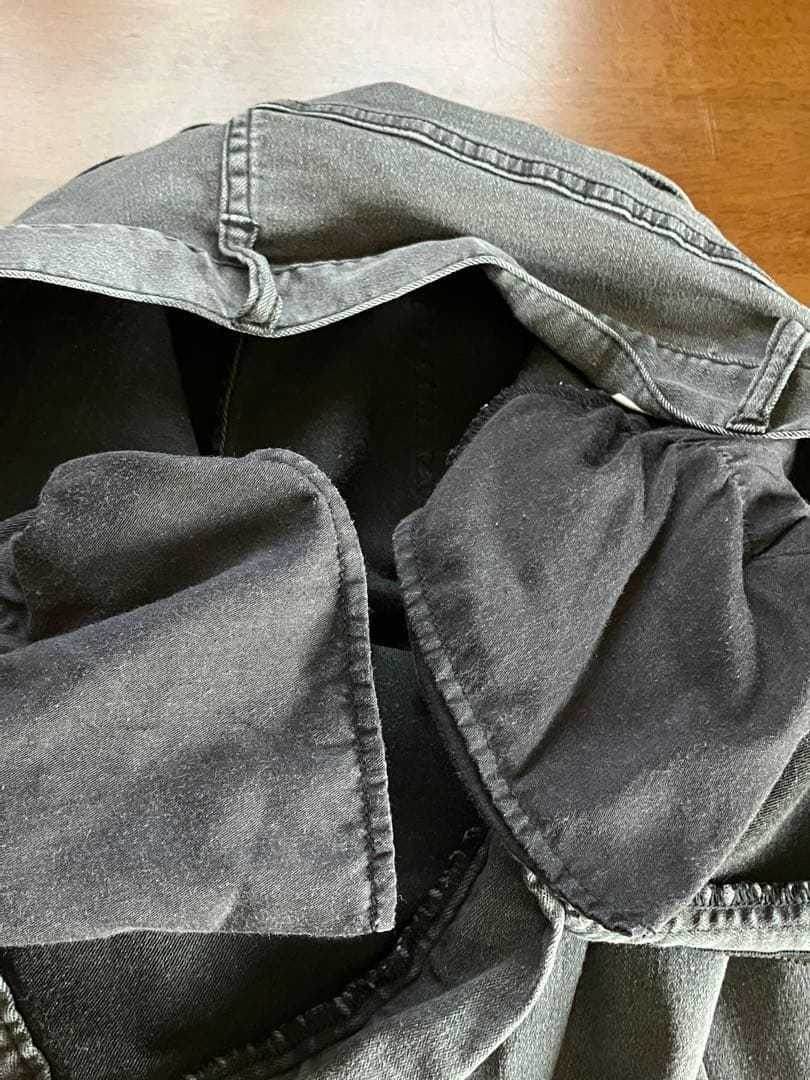 glamb 裾リブ ストレッチ デニムパンツ M