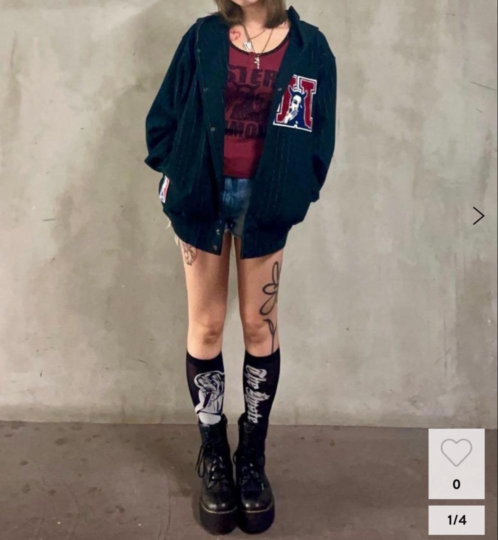 新作♡ヒステリックグラマー♡EVIL SKULL チビTシャツ美品