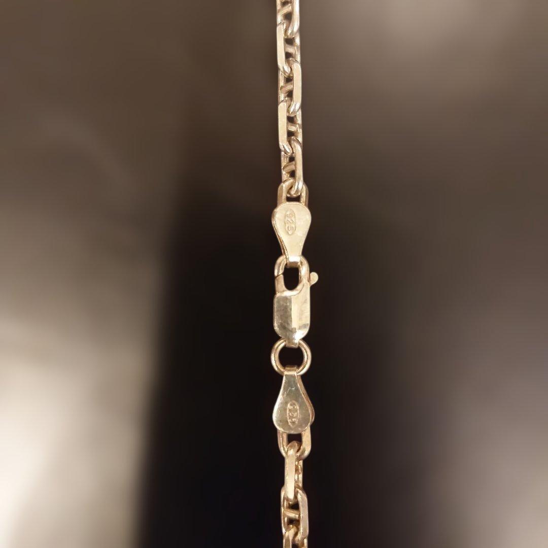 アンカーチェーン　ネックレス　silver925 sterling italy