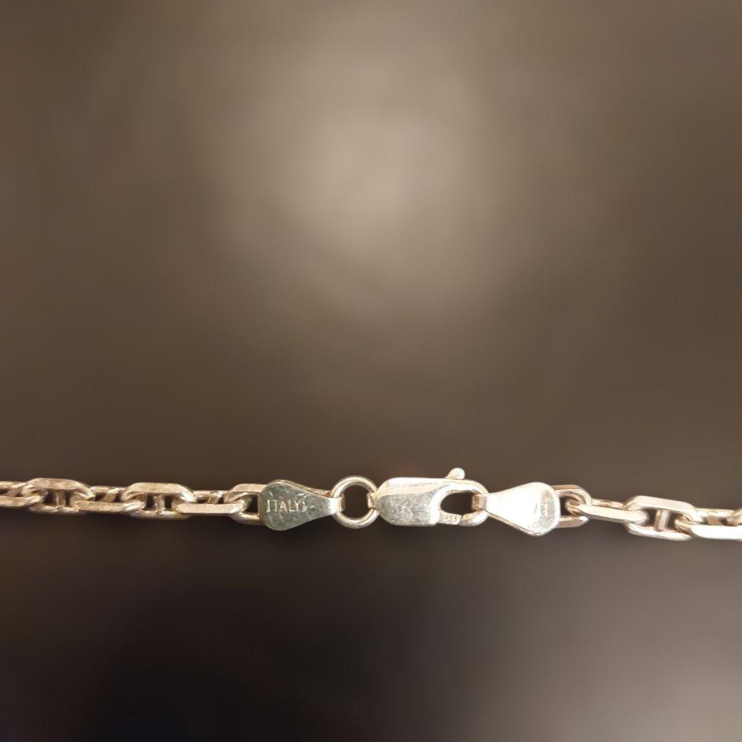 アンカーチェーン　ネックレス　silver925 sterling italy