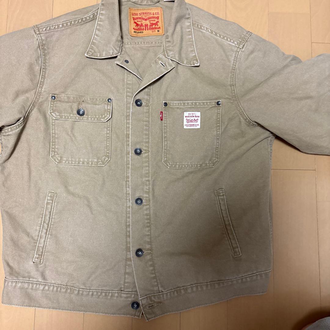 Levi's ベージュ ジャケット　カバーオール　M
