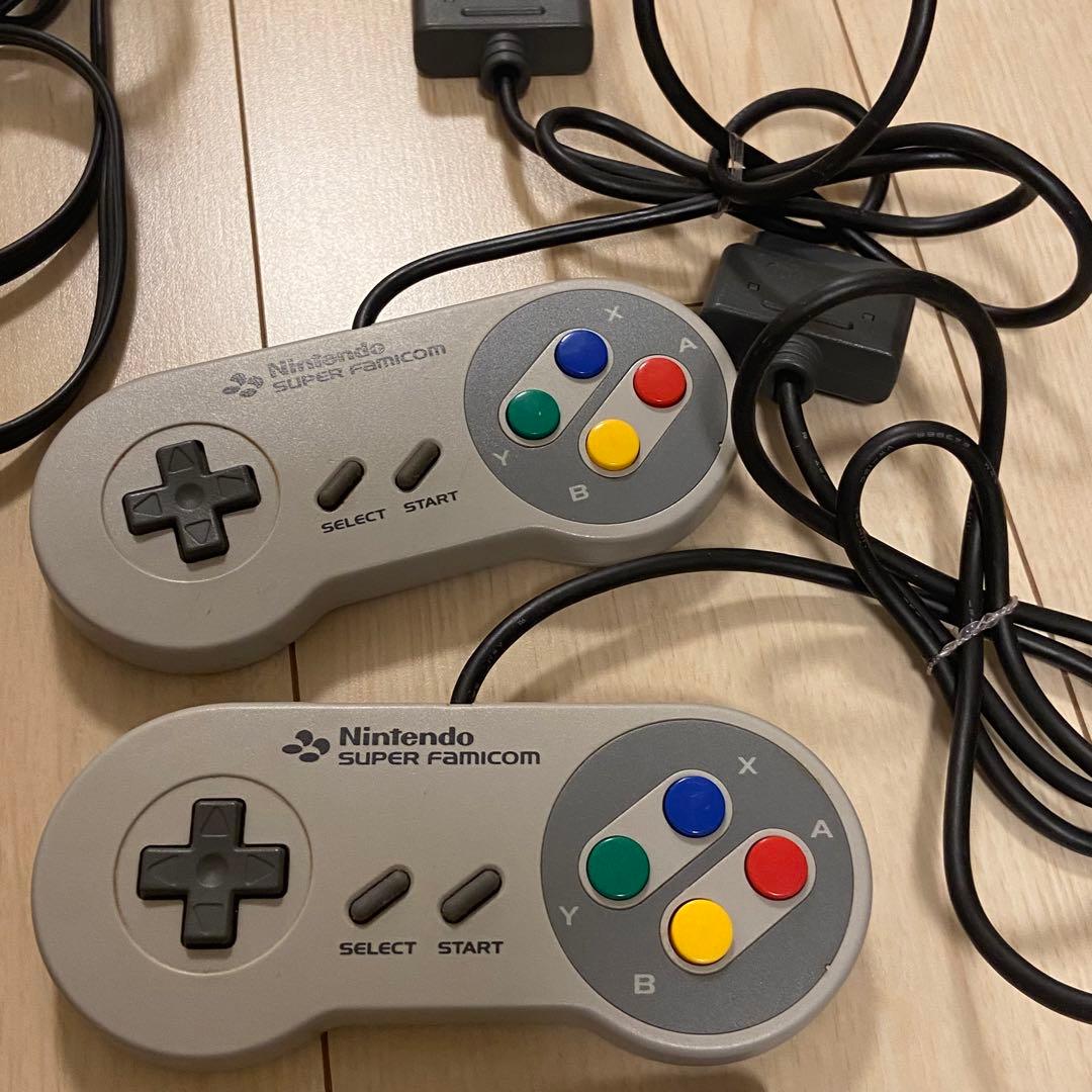 昭和レトロ Nintendo スーパーファミコン本体＋カセット5個セット