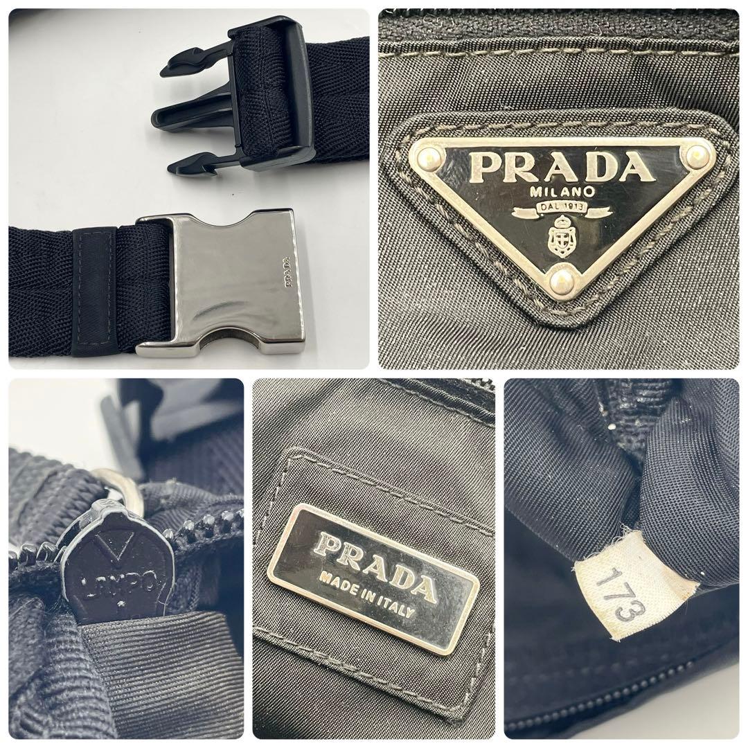 PRADAプラダ VA0252 ナイロン ウエストバッグ ボディバッグ NERO