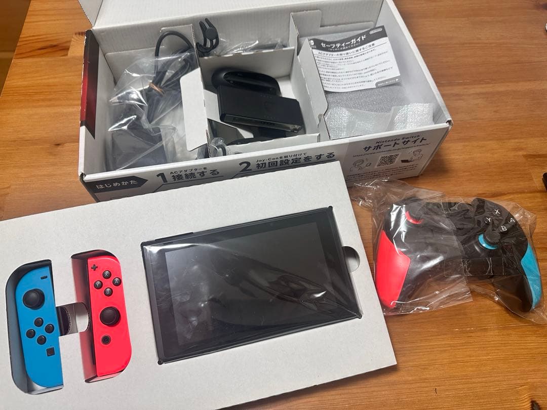 Nintendo Switch 本体　付属品完備　美品　他社製プロコントローラ付