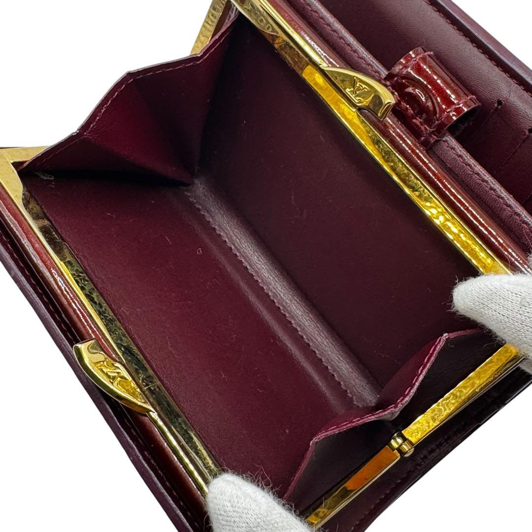 S級極美品LOUIS VUITTON ヴィエノワ ヴェルニ モノグラム 折り財布