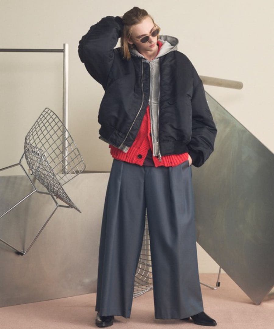 福々　MA-1 Bomber Jacket ブラック