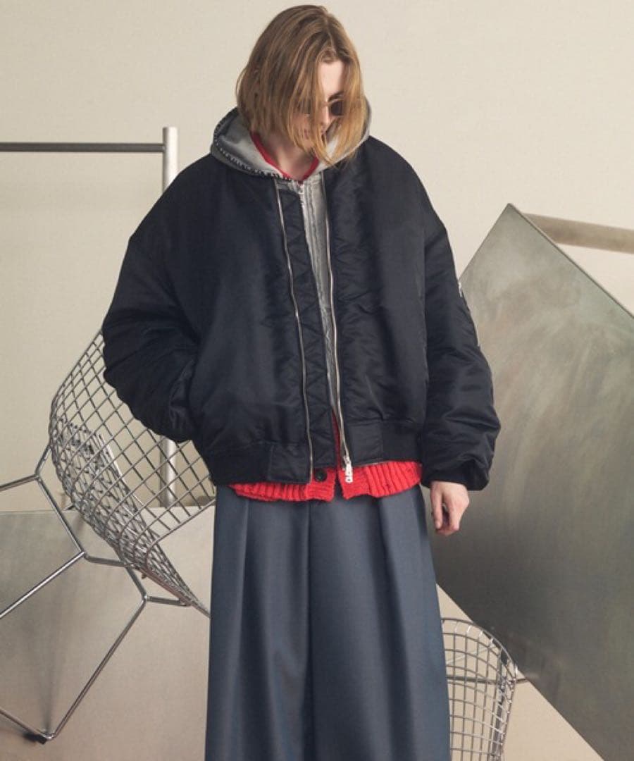 福々　MA-1 Bomber Jacket ブラック