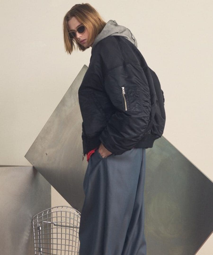 福々　MA-1 Bomber Jacket ブラック
