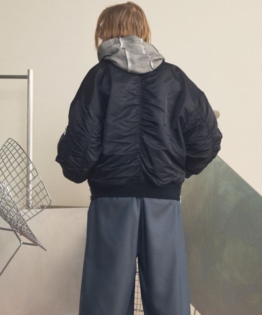 福々　MA-1 Bomber Jacket ブラック