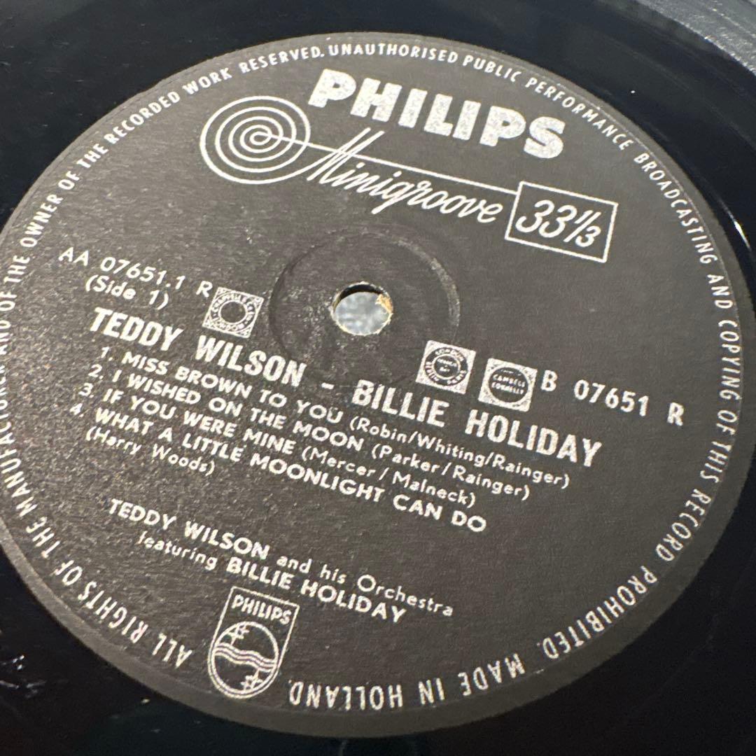 [レコード] Teddy Wilson Billie Holiday LP モノ