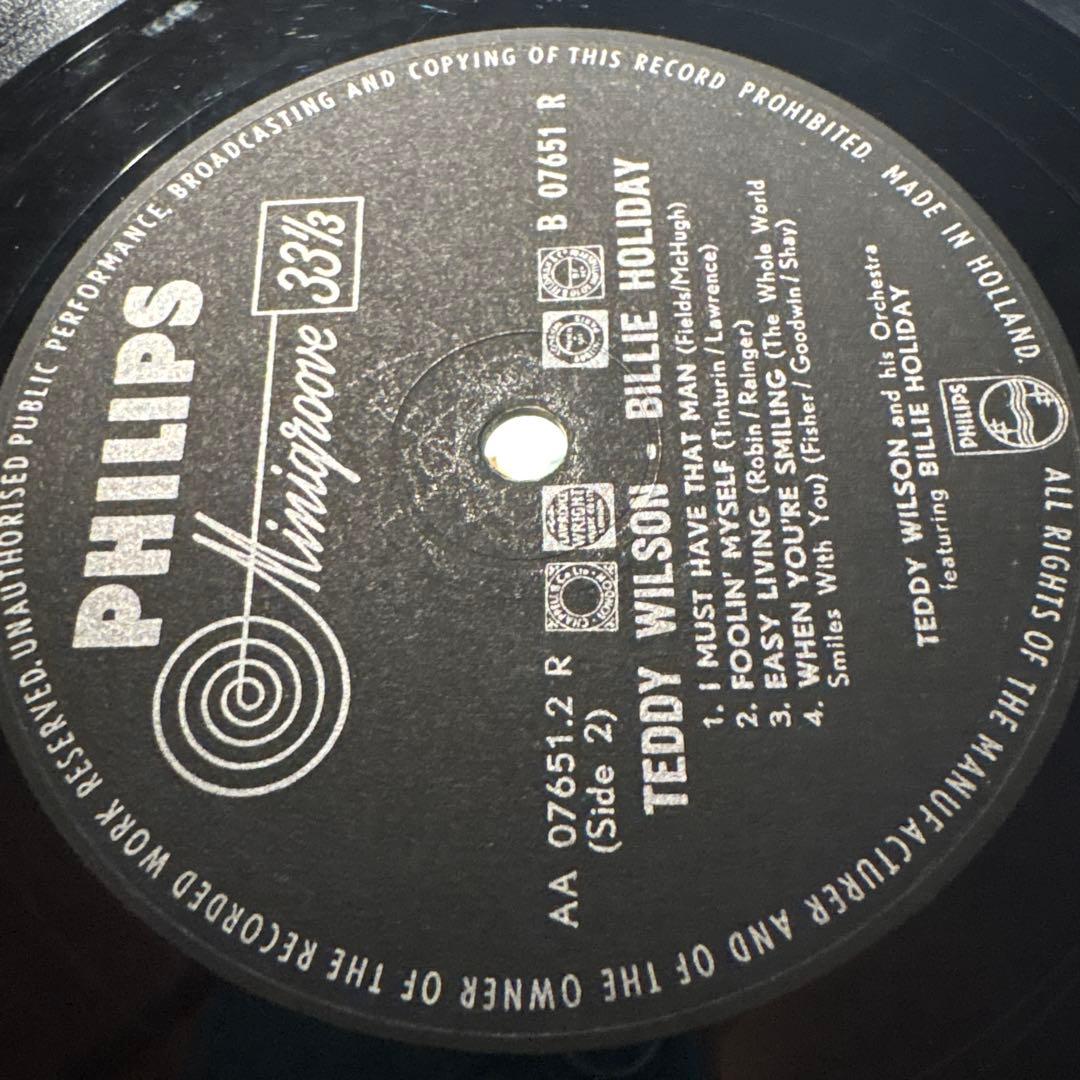 [レコード] Teddy Wilson Billie Holiday LP モノ