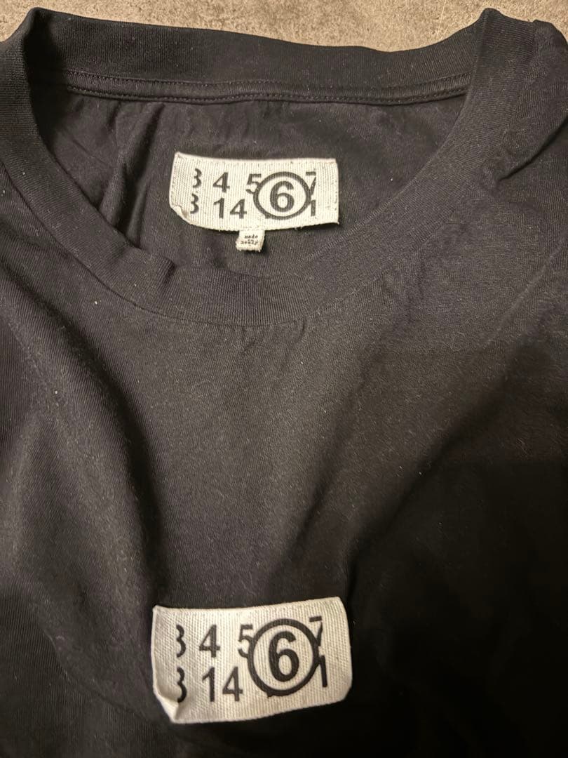 MM6 ロゴTシャツ M 黒