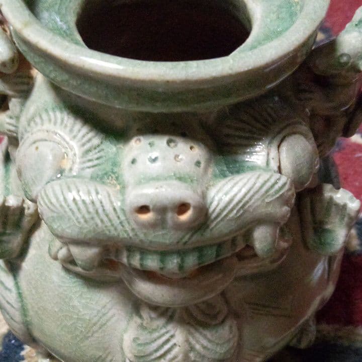 中国陶磁器　耀州窯　神獣
