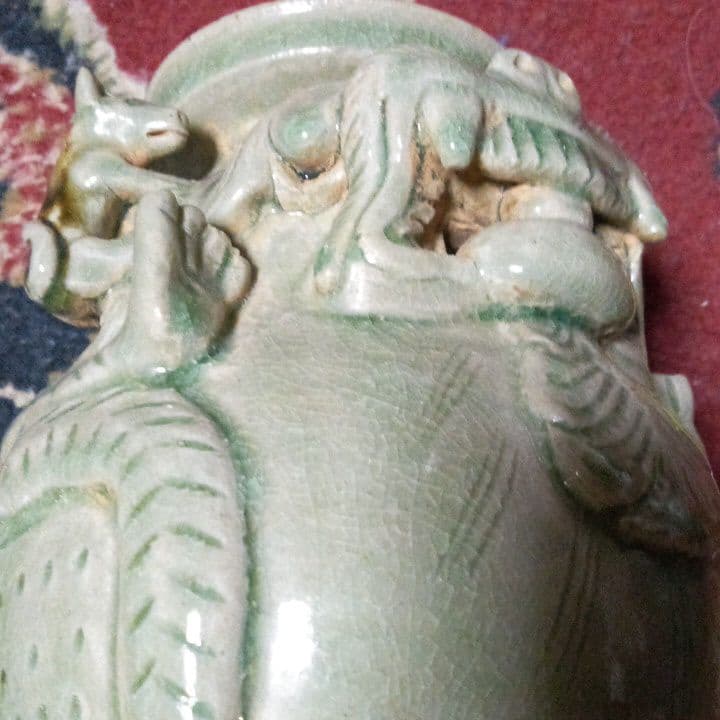 中国陶磁器　耀州窯　神獣