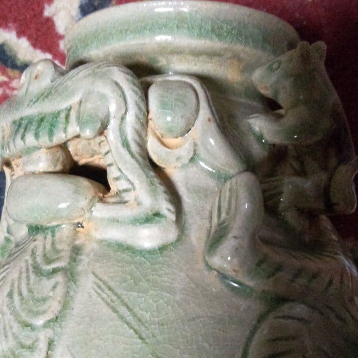 中国陶磁器　耀州窯　神獣