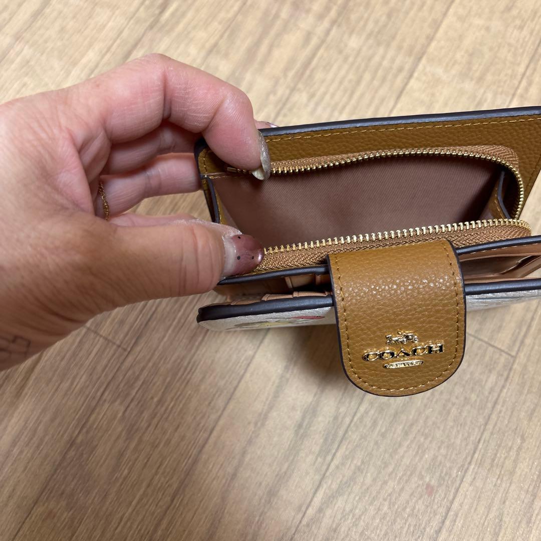 COACH スヌーピー 二つ折り財布　（りったんmama専用 ）