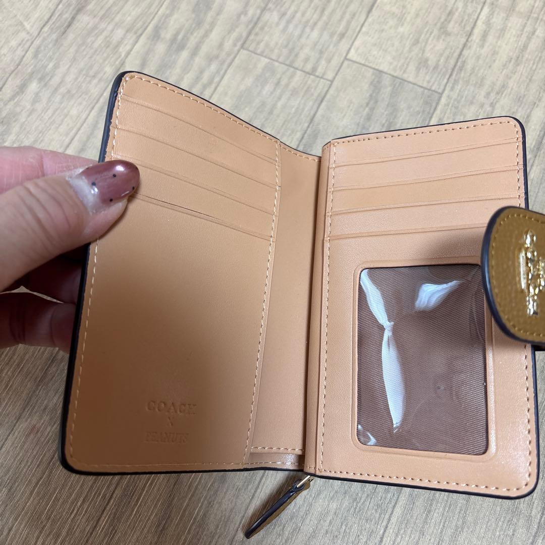 COACH スヌーピー 二つ折り財布　（りったんmama専用 ）
