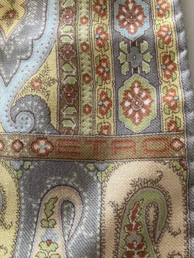 ETRO エトロ ウール×シルク　ストール