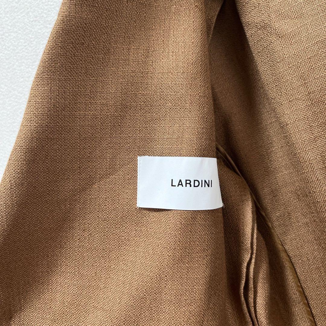 【現行品】高級 LARDINI コットンリネン テーラードジャケット 46
