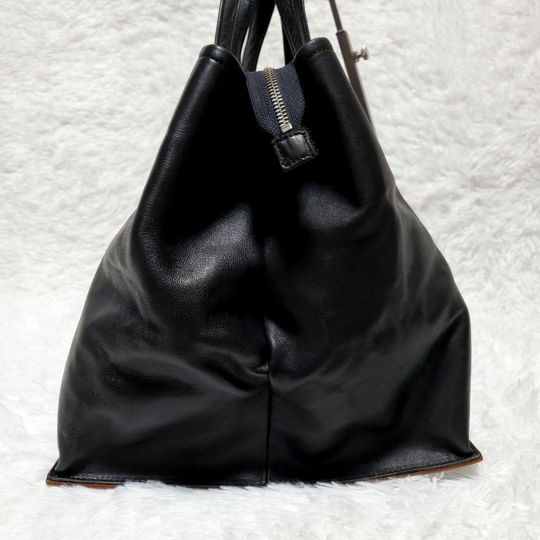 希少✨Y's　Yohji Yamamoto　大容量　ハンドバッグ　オールレザー