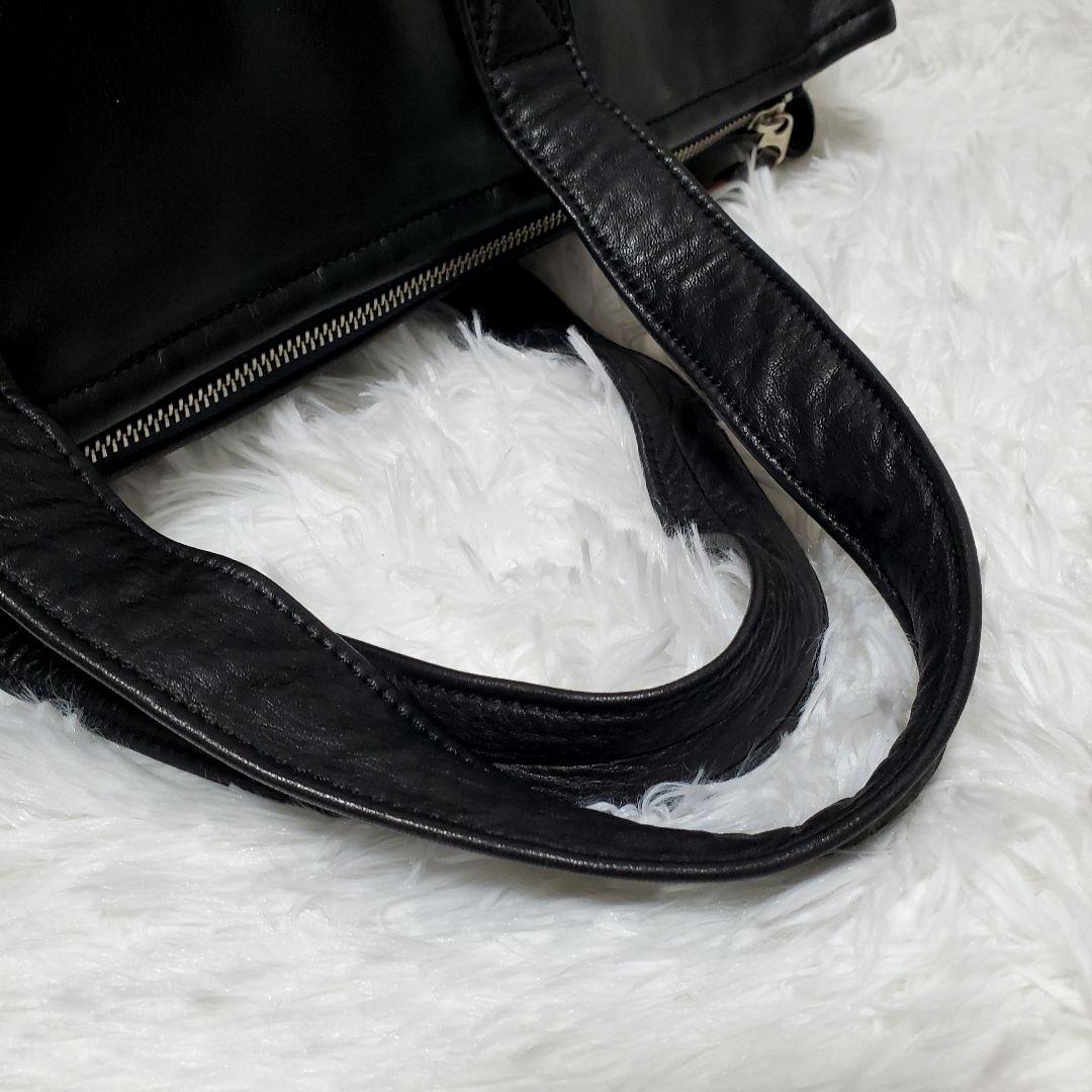 希少✨Y's　Yohji Yamamoto　大容量　ハンドバッグ　オールレザー