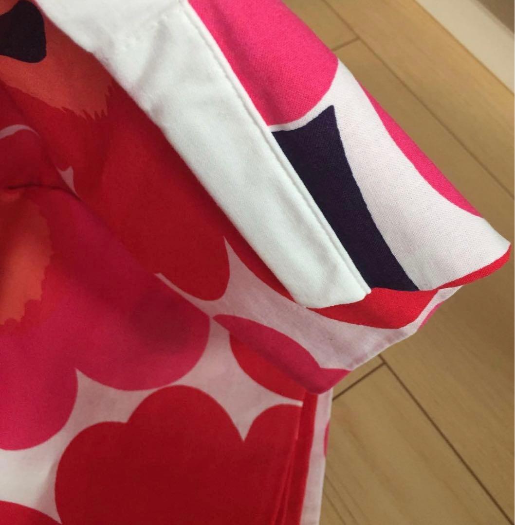 marimekko 赤ウニッコ オーダーカーテン　本日のみお値下げ