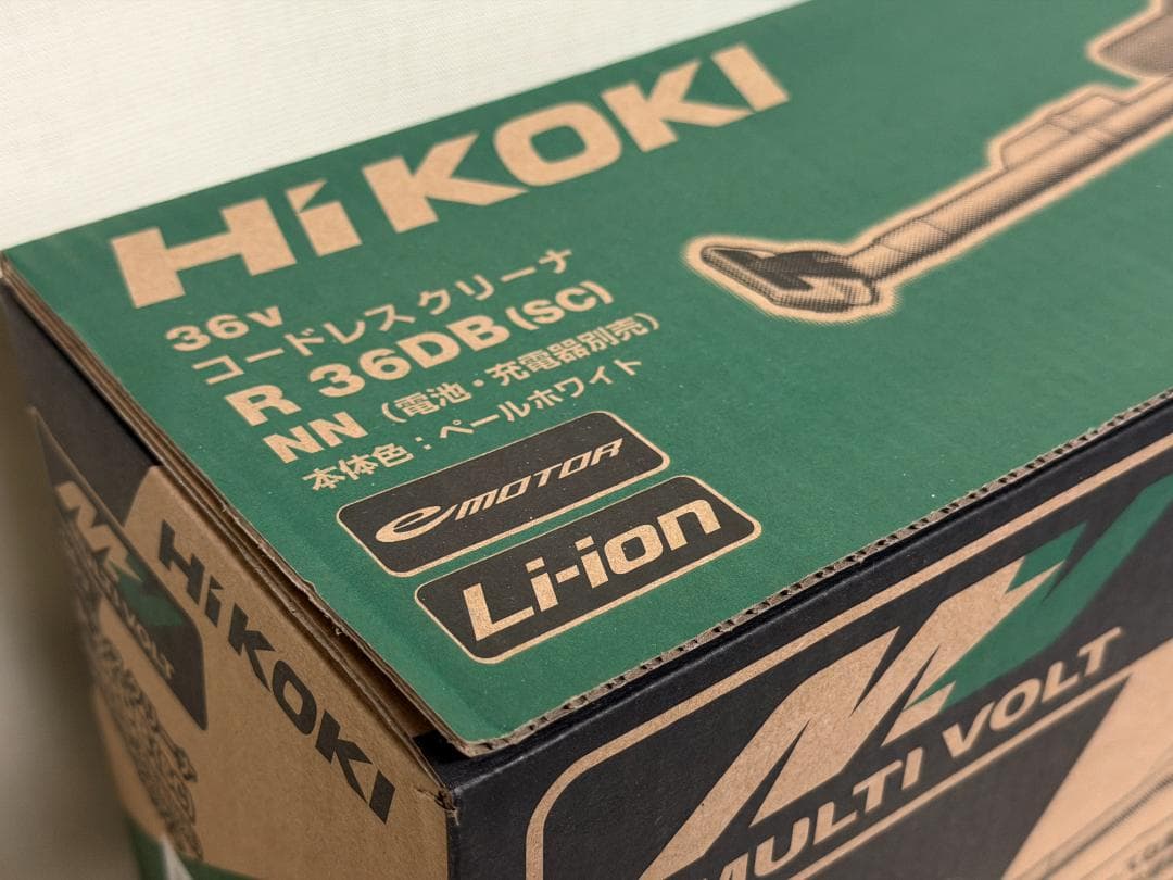 HiKOKI　コードレスクリーナーR36DB　新品　マルチボルトバッテリー付き