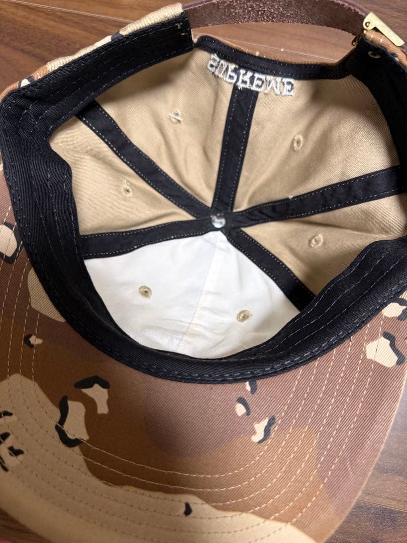 帽子 Supreme desert camo slogo 6 panel cap